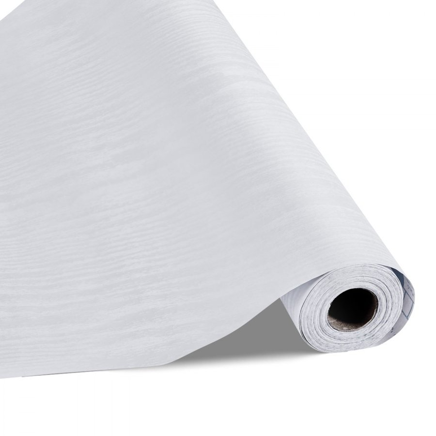 VEVOR White Wood Grain Contact Paper – 17.7 x 393.7 inches
