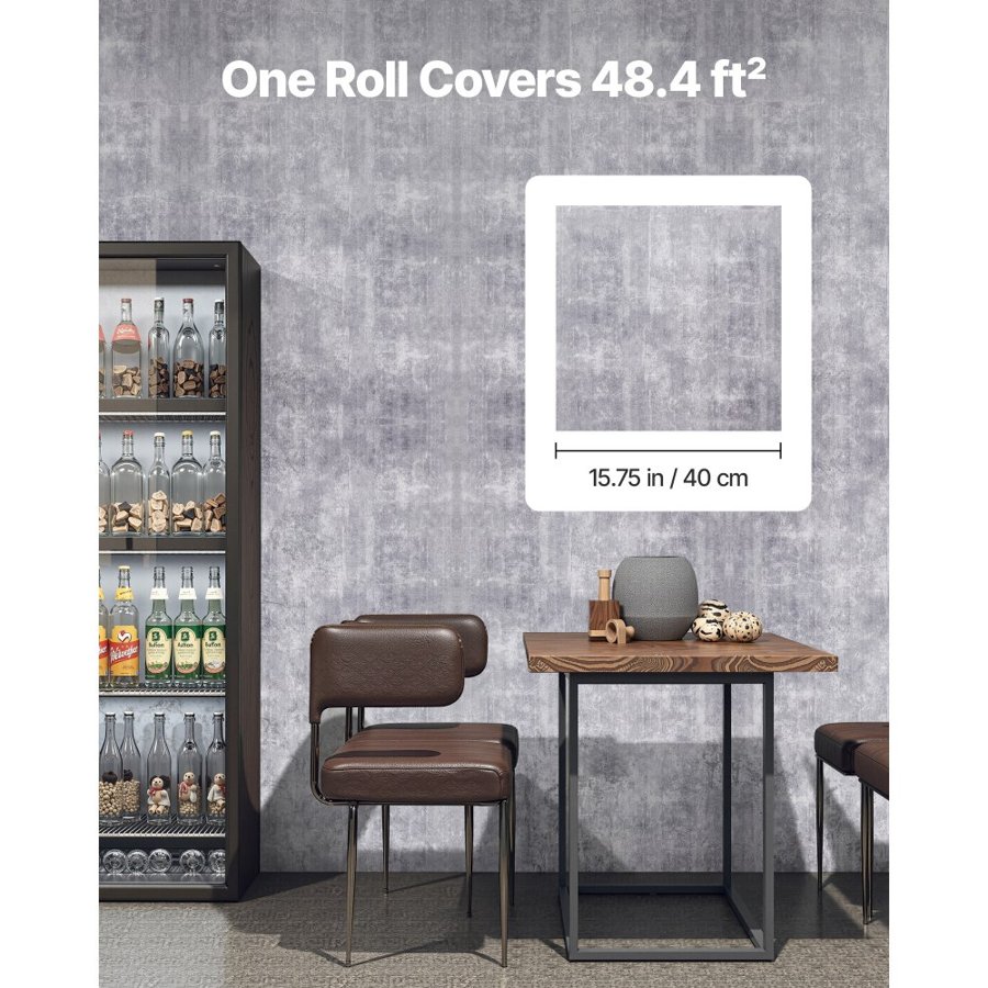 VEVOR Peel & Stick Contact Paper – 15.7×590.5 Inch PVC Roll