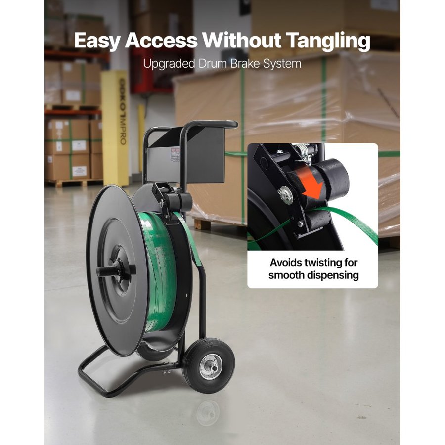 VEVOR Strapping Dispenser – 8/16" Core, 110 lbs Capacity