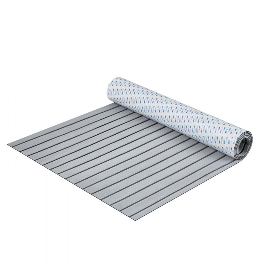 VEVOR Boat Flooring, EVA Foam Boat Decking 240 x 89.9 cm, Non-Slip Self-Adhesive Flooring, 2.2 m² Marine Carpet for Boats, Yacht, Pontoon, Kayak Decking