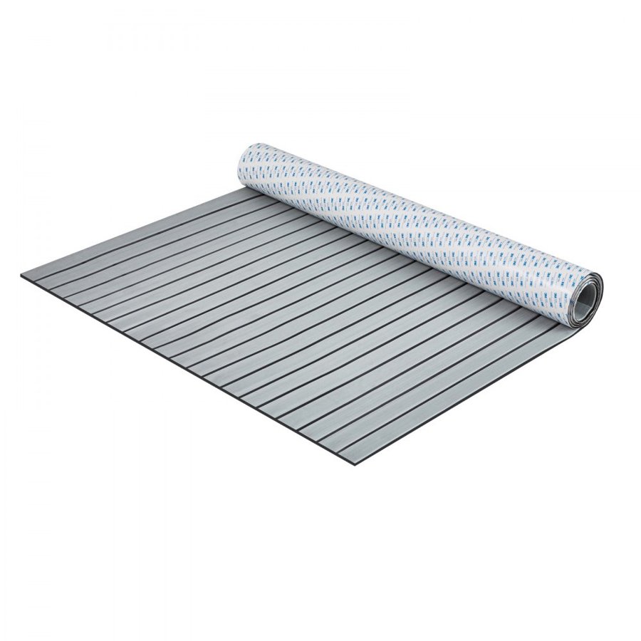 VEVOR Boat Flooring, EVA Foam Boat Decking 240 x 116.1 cm, Non-Slip Self-Adhesive Flooring, 2.78 m² Marine Carpet for Boats, Yacht, Pontoon, Kayak Decking