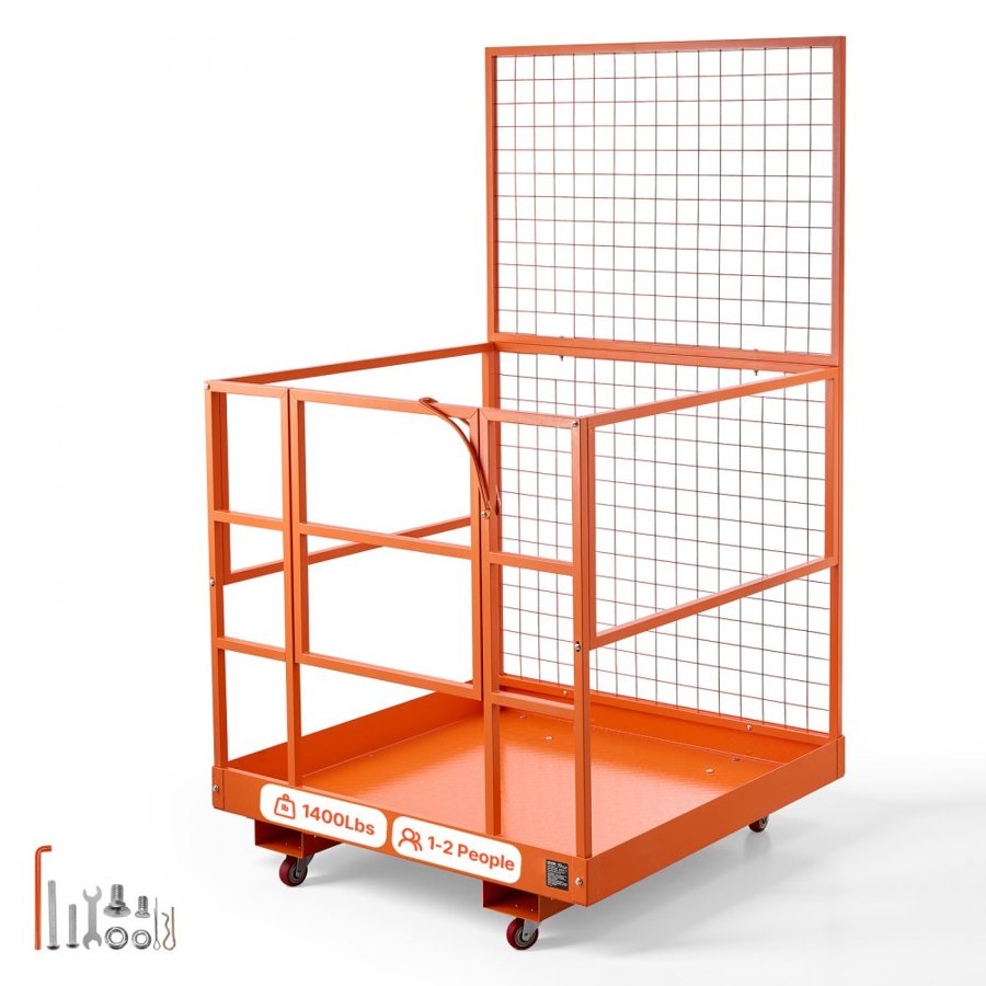 VEVOR Forklift Safety Cage – 1225x1148 mm, 1400 lbs Basket