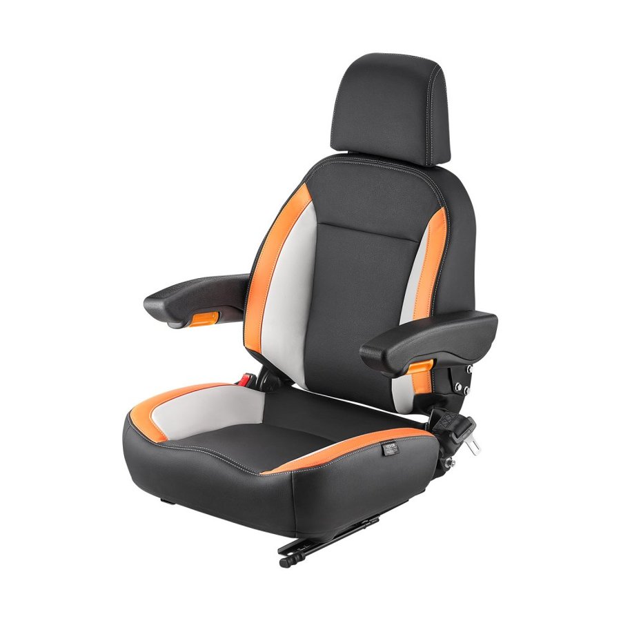 VEVOR Adjustable Tractor Seat – 90° Flip, 30° Vertical