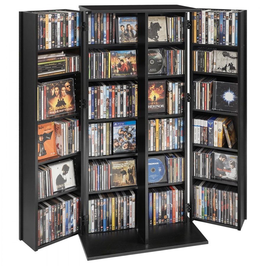 VEVOR DVD Media Storage Cabinet – 6-Tier, 610x368x1270 mm