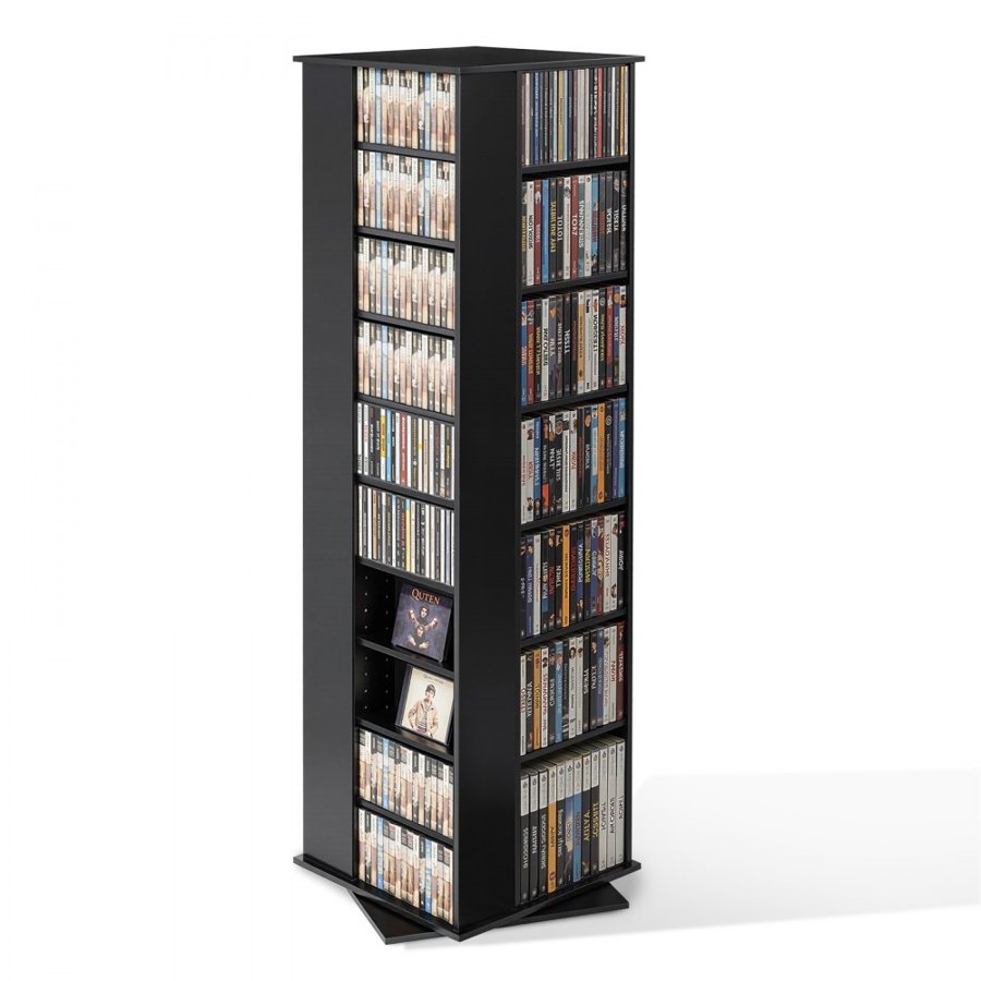 VEVOR DVD Media Storage Tower – 34 Compartments, Rotating