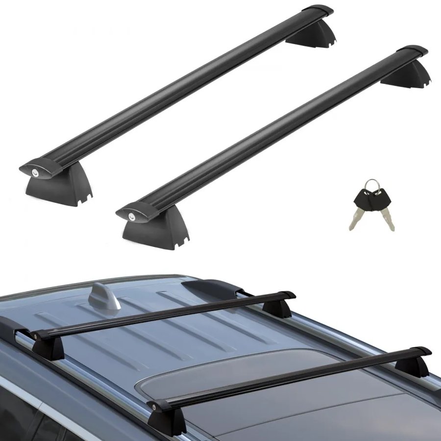 VEVOR Roof Rack Cross Bars, Compatible with 2011-2021 Jeep Grand Cherokee with Grooved Side Rails, 90.72 kg Load Capacity, Aluminum Crossbars with Locks, for Rooftop Cargo Carrier Bag Luggage Kayak Bike