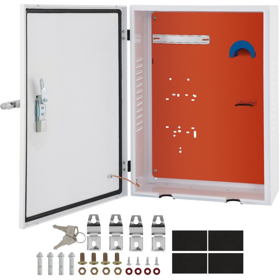 VEVOR Tesla Charger Station Box, 70x50x25cm, Outdoor Cable Box Charging Box Cable Organizer, IP32 Waterproof Dustproof Cool Roll Steel Electrical Enclosure Box, for Tesla Wall Connector