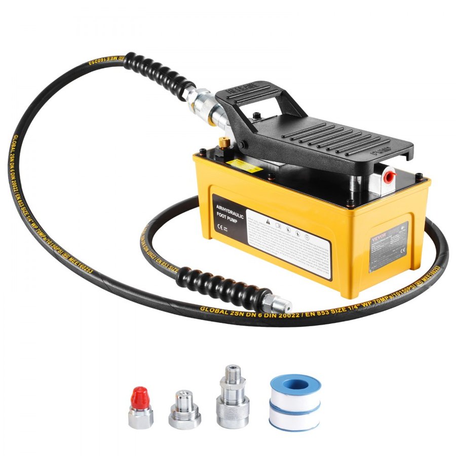 VEVOR Air Powered Hydraulic Pump with 10,000 PSI Foot Type
