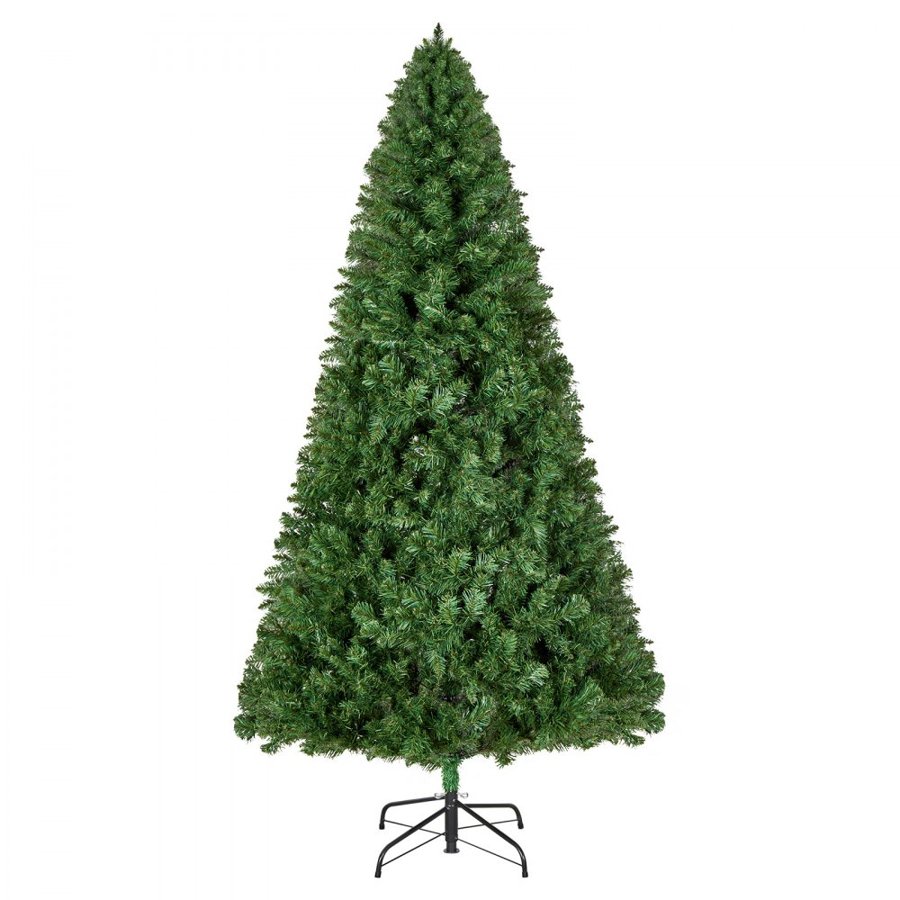 VEVOR Artificial Xmas Tree – 7.2 ft, 1346 Tips, Metal Base