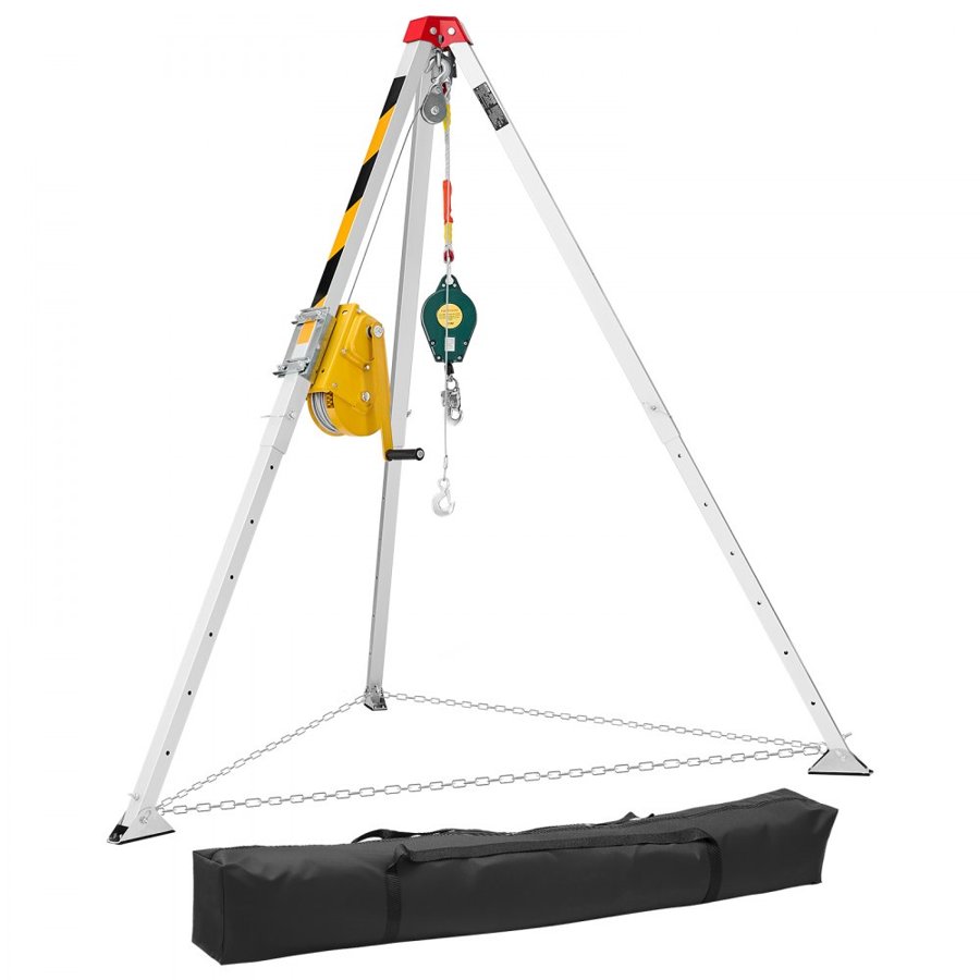 VEVOR Rescue Tripod – 1800 lbs capacity, 65 ft cable
