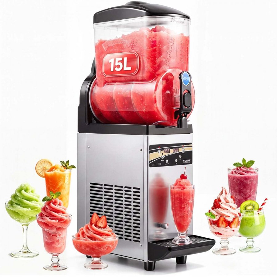 VEVOR Commercial Frozen Drink Maker – 15L Tank, 60 Cups