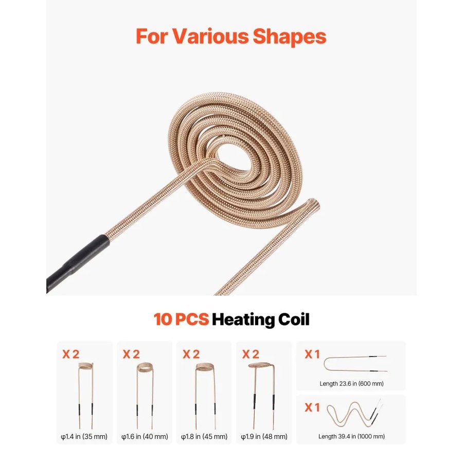 VEVOR Bolt Buster Heat Induction Tool – 1100W, 10 Coils