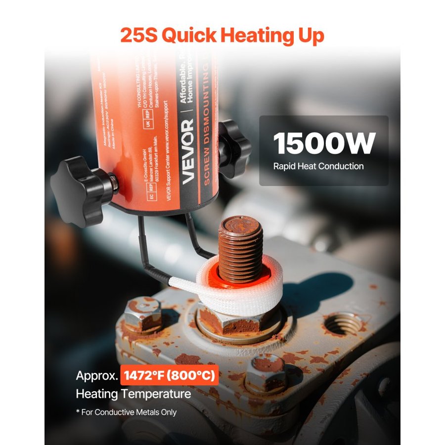 VEVOR Bolt Induction Heater – 1500W, FH-1500, 8 Coils