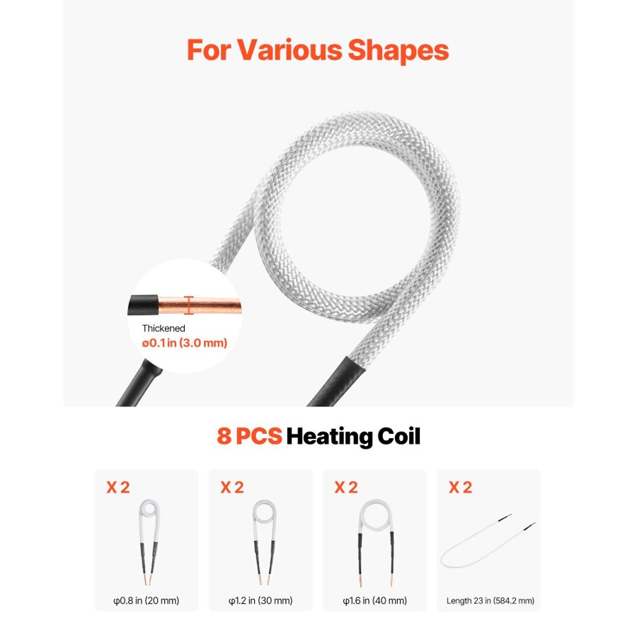 VEVOR Bolt Induction Heater – 1500W, FH-1500, 8 Coils
