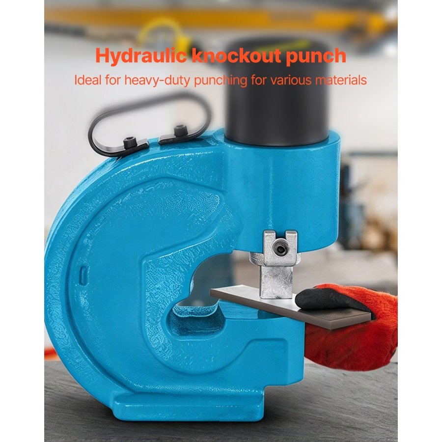 VEVOR Heavy Duty Hydraulic Metal Hole Punch – CH-70, 35T