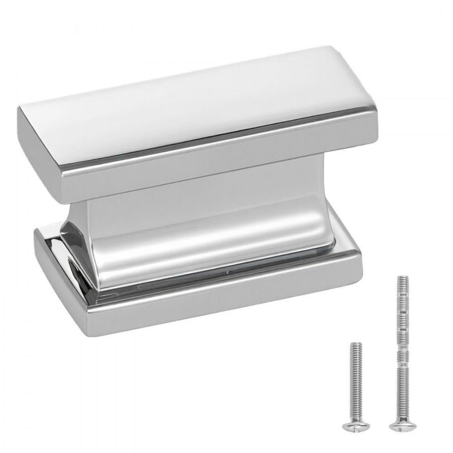 VEVOR Rectangular Cabinet Knobs – 1.42 in, 10 Pack Chrome
