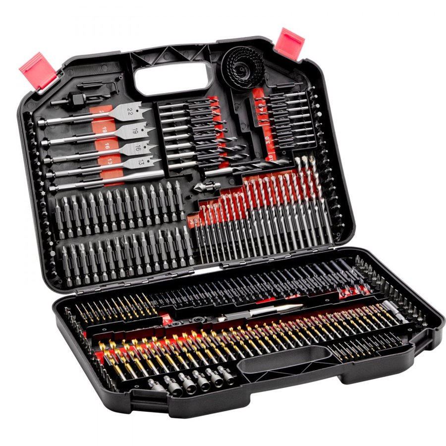 VEVOR Drill Bit Set, 246 Pieces Drill and Driver Bit Set, Screwdriver Bit Set Suitable for Wood Metal Cement Drilling and Screw Driving, Drill Bit Sets Combo Kit Assorted in Organized Carrying Case