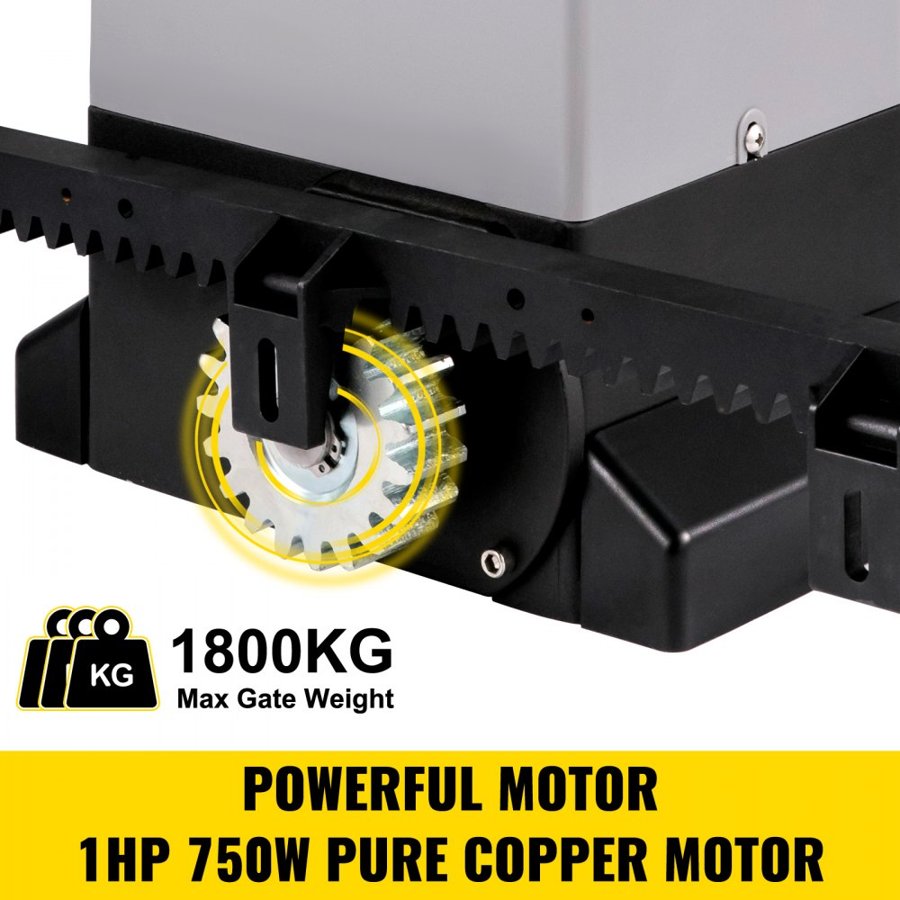 VEVOR Automatic Sliding Gate Opener & Hardware Kit – 1800kg