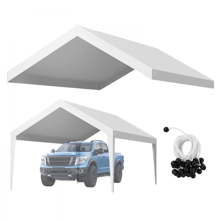 VEVOR 12x20 Carport Replacement Canopy – Waterproof PE Tarp