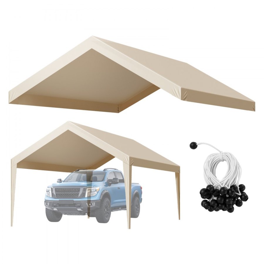 VEVOR 12 X 20 Carport Canopy Replacement – 210g, PE, UV50+