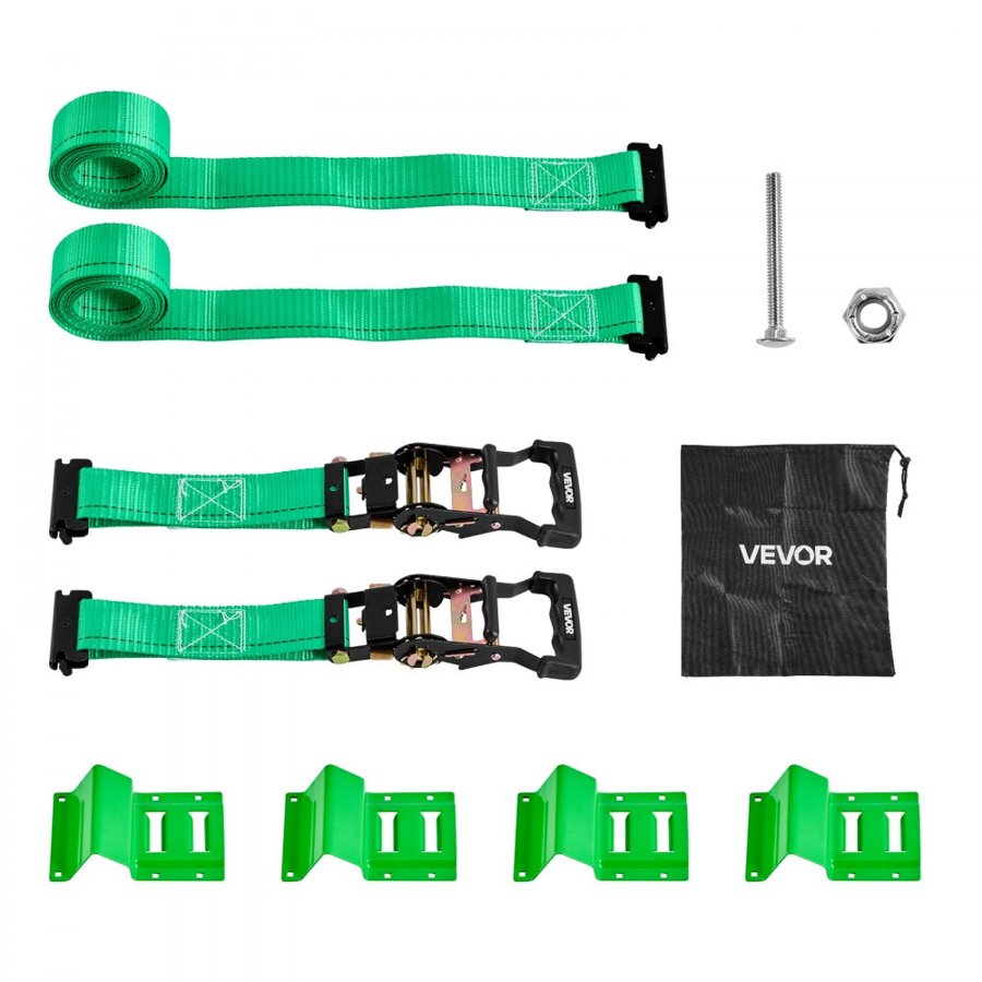 VEVOR Wheel Tie Downs For UTV – 4380 Lbs Kit, Break Strength
