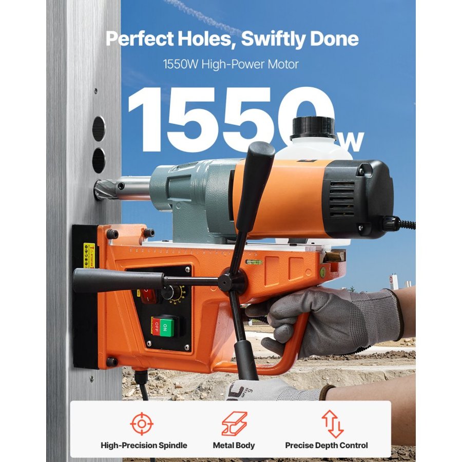 VEVOR Portable Magnetic Drilling Machine – 1550W, 2922 lbf