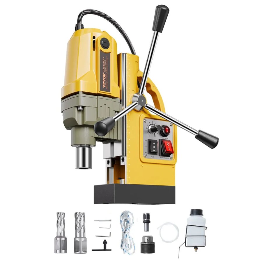 VEVOR Electric Magnetic Drill – 1200W, 2810 lbf, 2 Bits