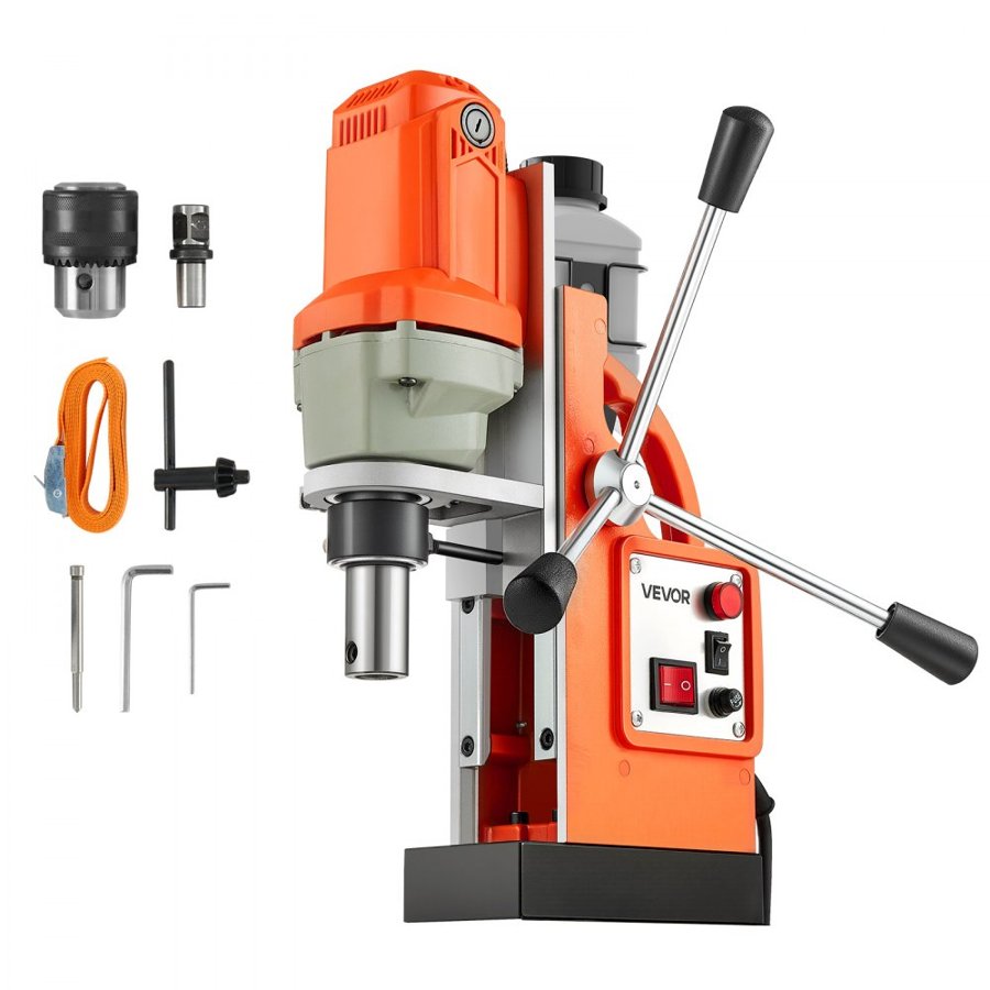 VEVOR Magnetic Metal Drill – 1200W, 38mm, 10000N Mag Press