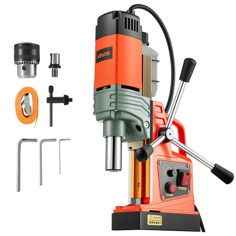 VEVOR Magnetic Base Drill Press – 1350W, 50mm, 12500N