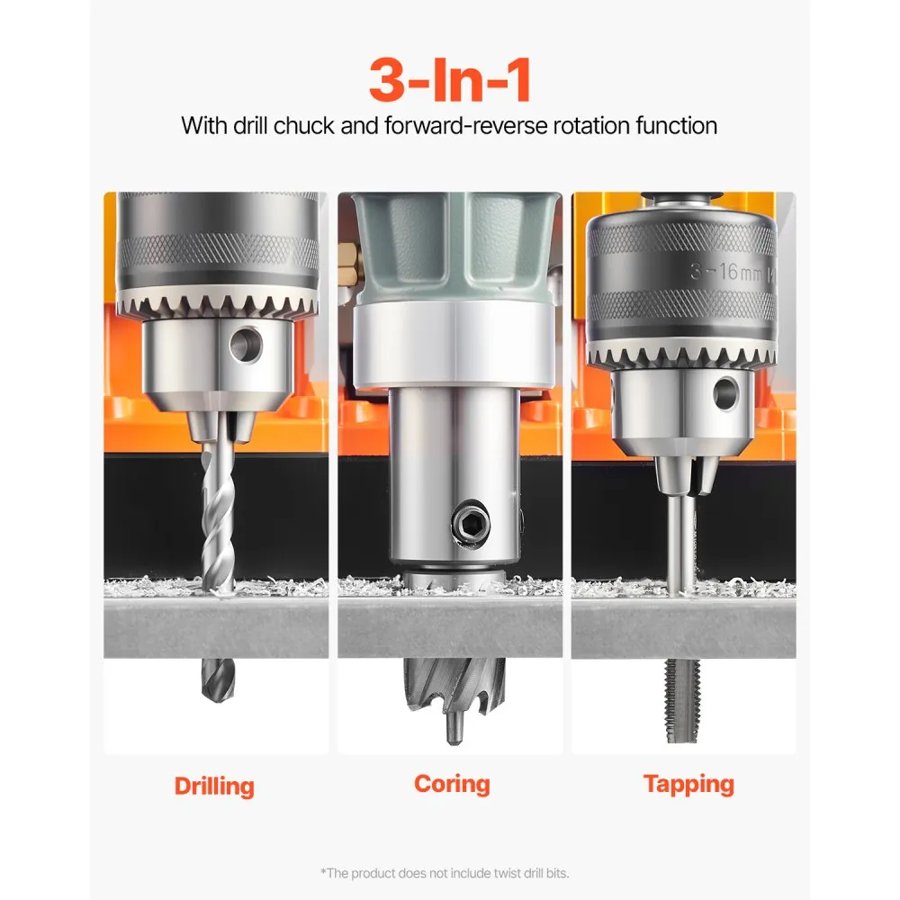 VEVOR Electromagnetic Drill Press – 1450W, 8.7 in Stroke