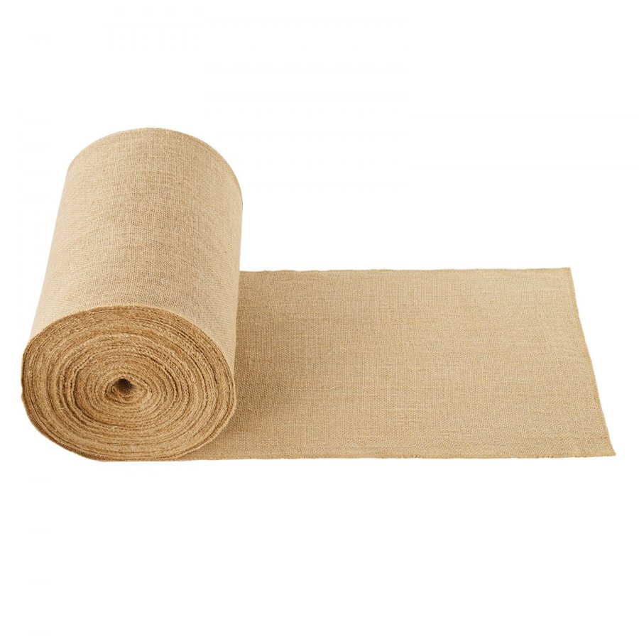 VEVOR Burlap Fabric Roll, 14” x 150 ft & 50 x 50 High Density Wide Natural Burlap Fabric Rolls, Jute Fabric Burlap Tree Wrap Roll, for Decor, Crafts, Wedding, Gardening, Plant & Tree Winter Covering