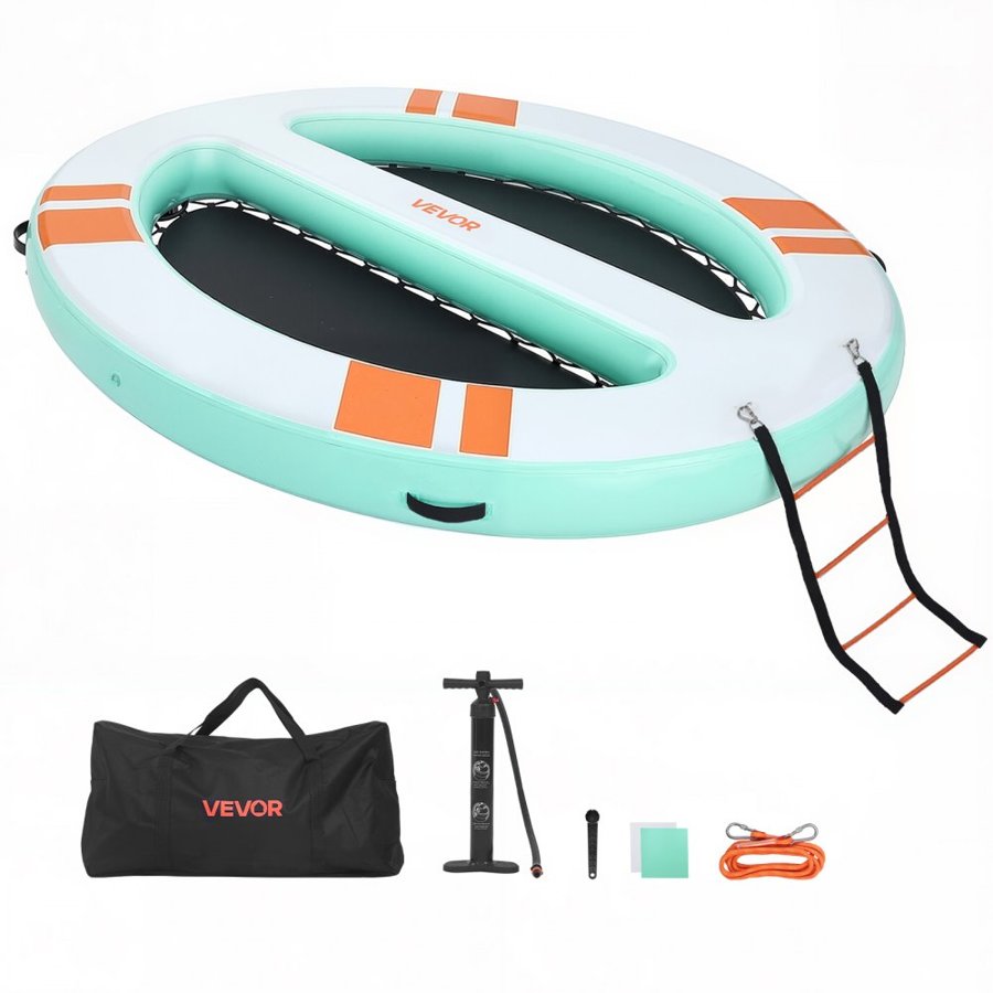 VEVOR Inflatable Floating Dock Platform – 10×8 FT, Non-Slip
