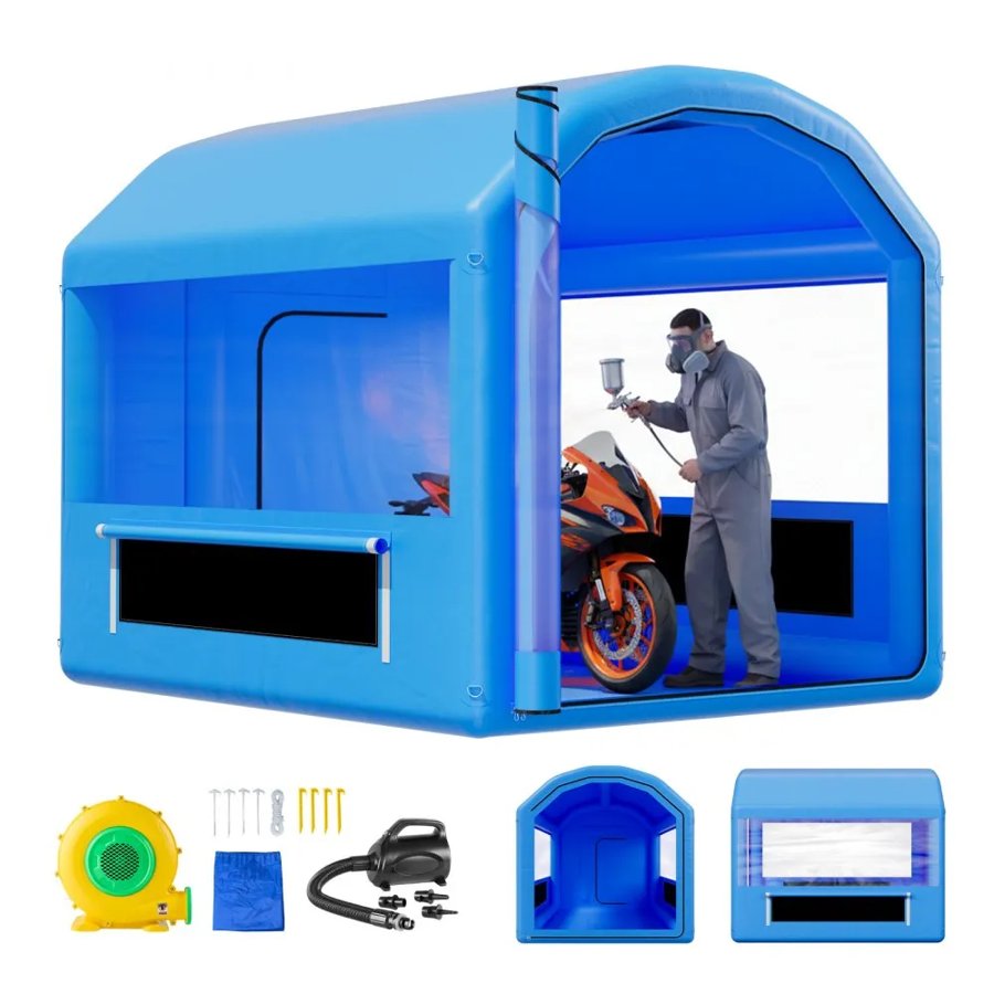 VEVOR Inflatable Paint Tent – 3×2.5×2.5m, 550W Blower