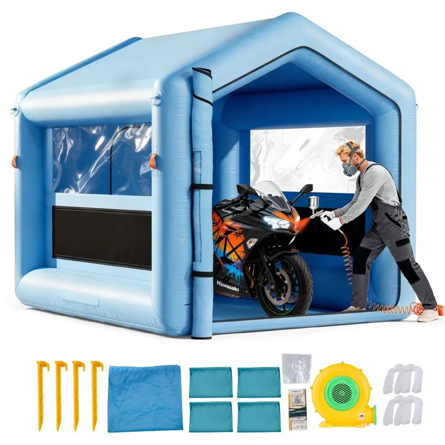 VEVOR Inflatable Auto Paint Booth – 3x2.5x2.5 m, 550W