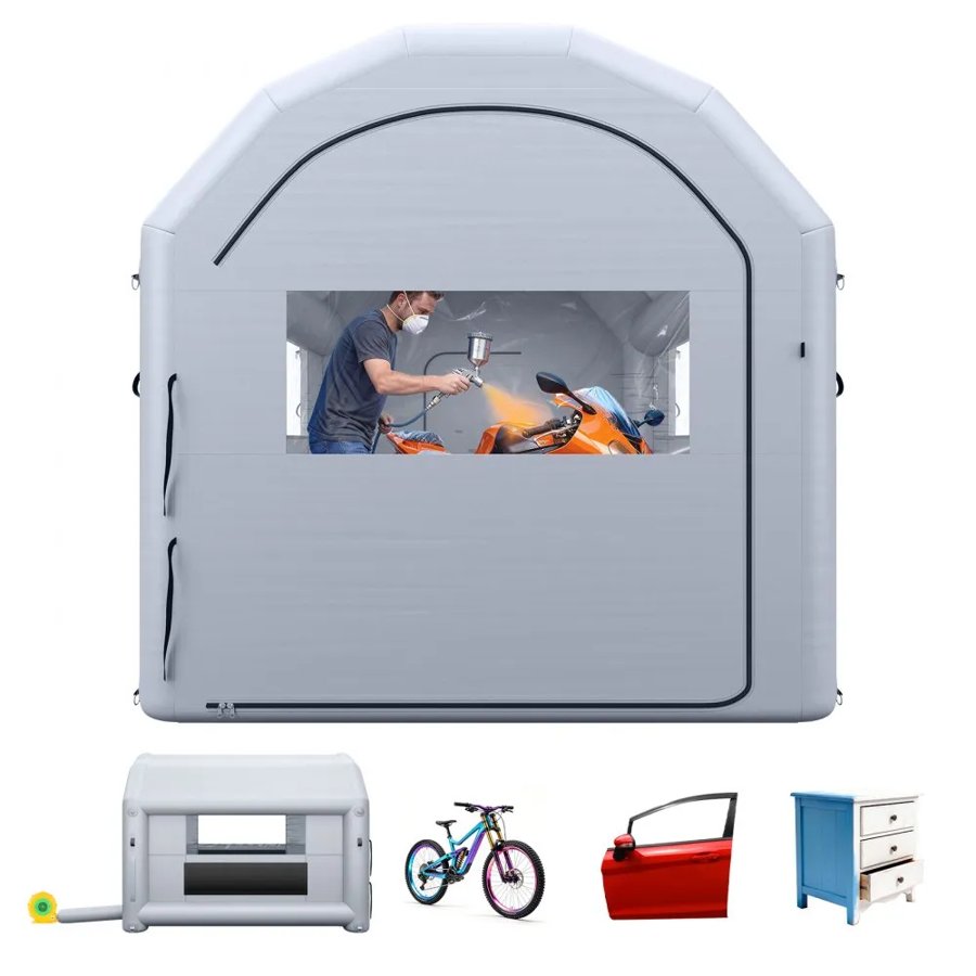 VEVOR Blow Up Painting Booth – 4x3x2.75m, 750W Blower
