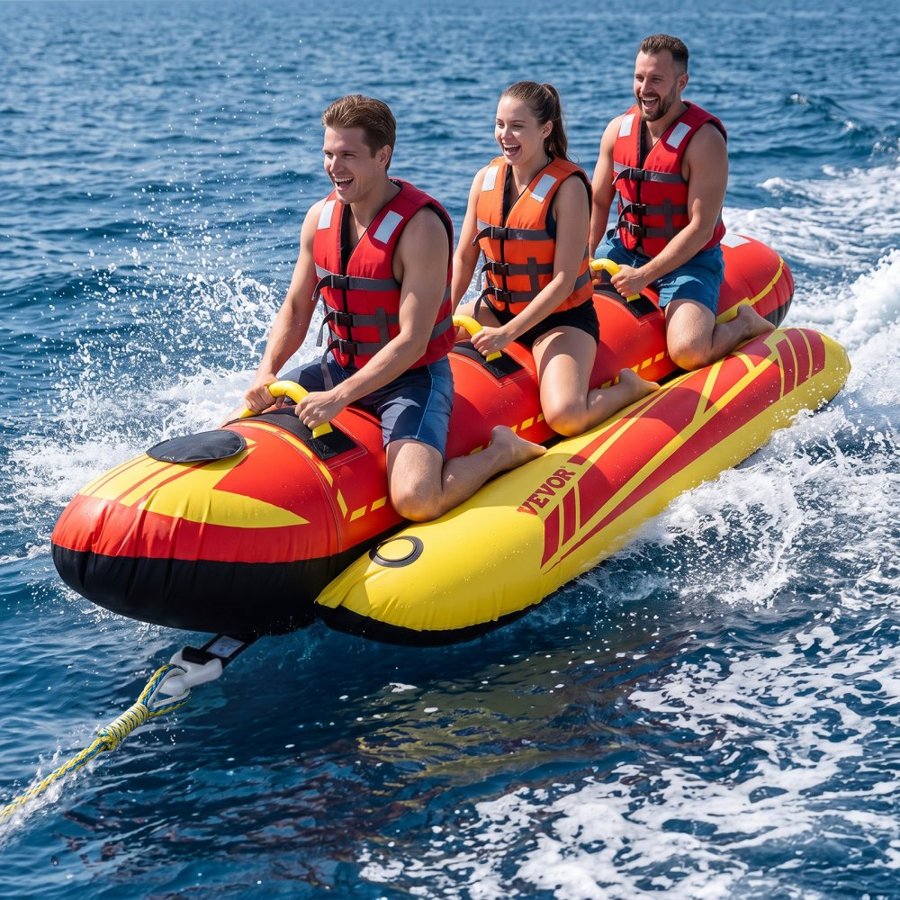VEVOR 3 Person Towable Tubes for Boating – 510 lbs
