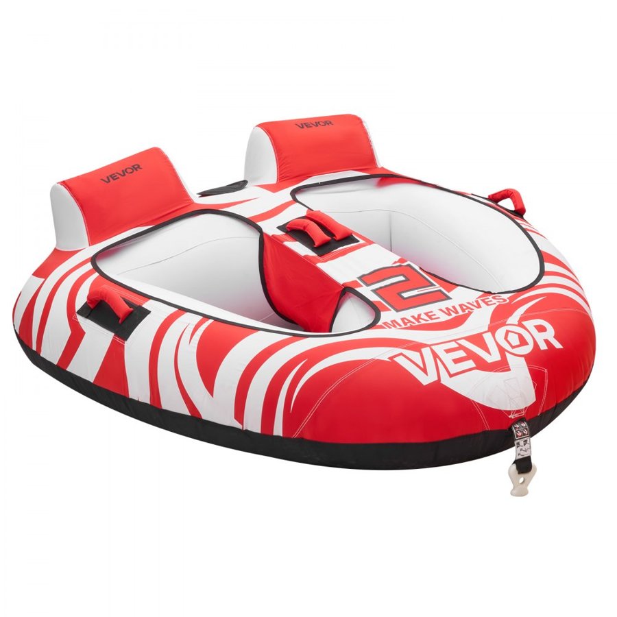 VEVOR 2 Person Towable Tube – 340 lbs, 2 Cockpits, Nylon