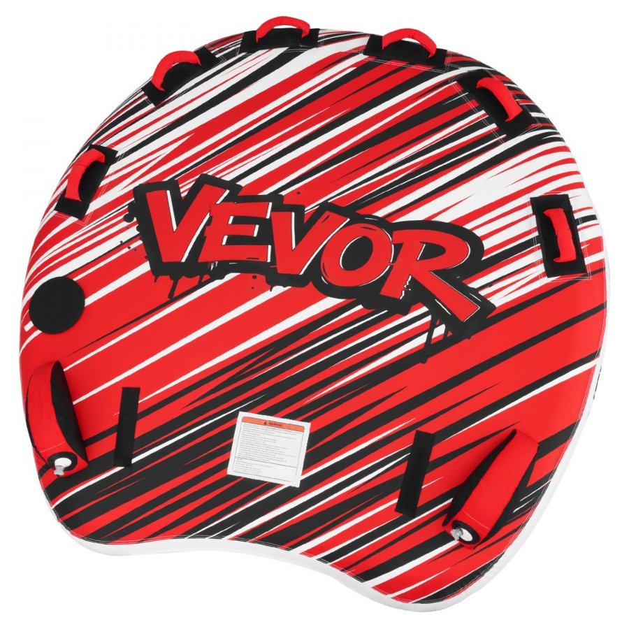 VEVOR 3 Person Towable Tube – 510 lbs, Fins, Nylon Cover