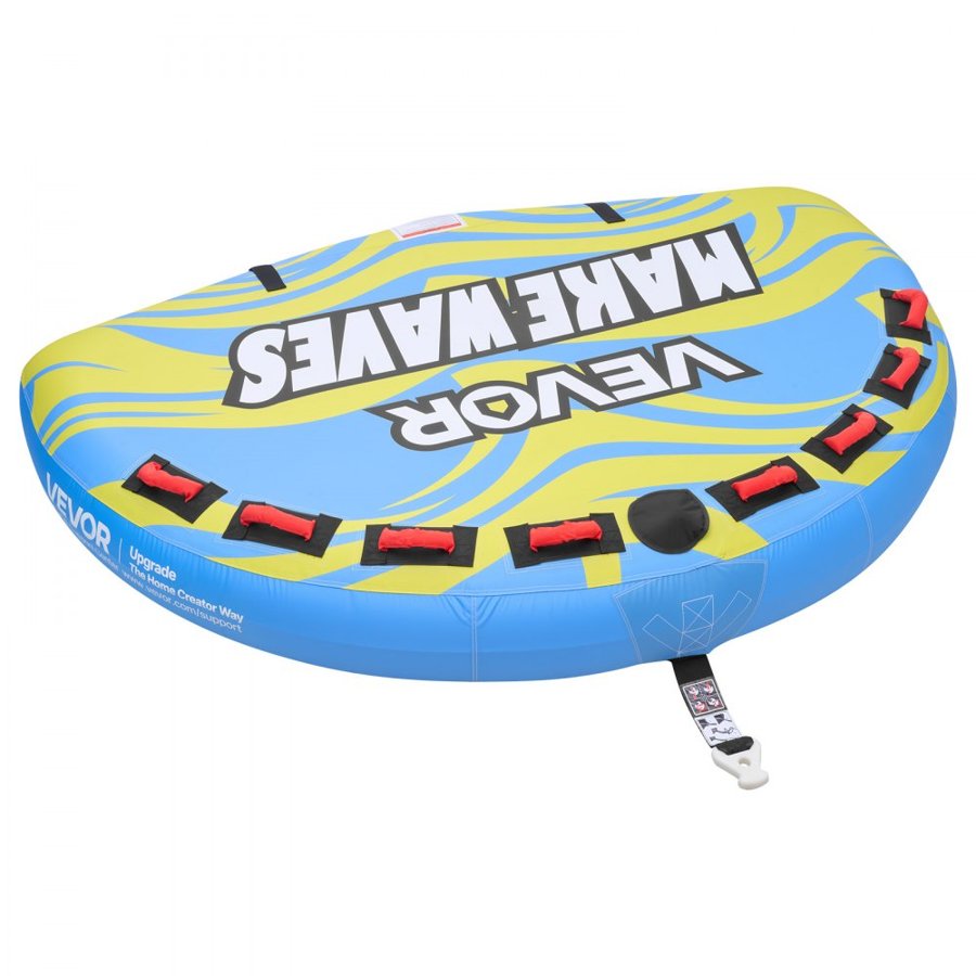VEVOR Boat Towable Tubes – 4 Riders, 680 lbs, Nylon Cover