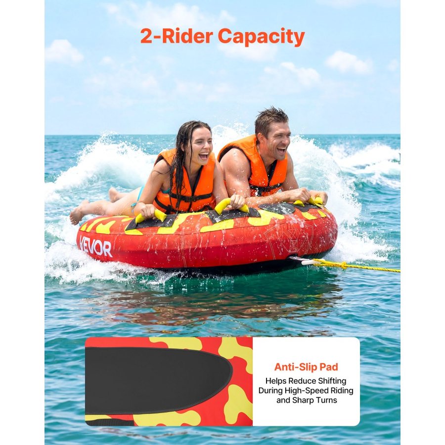 VEVOR 2 Person Towable Tubes for Boating – 340 LBS, Nylon