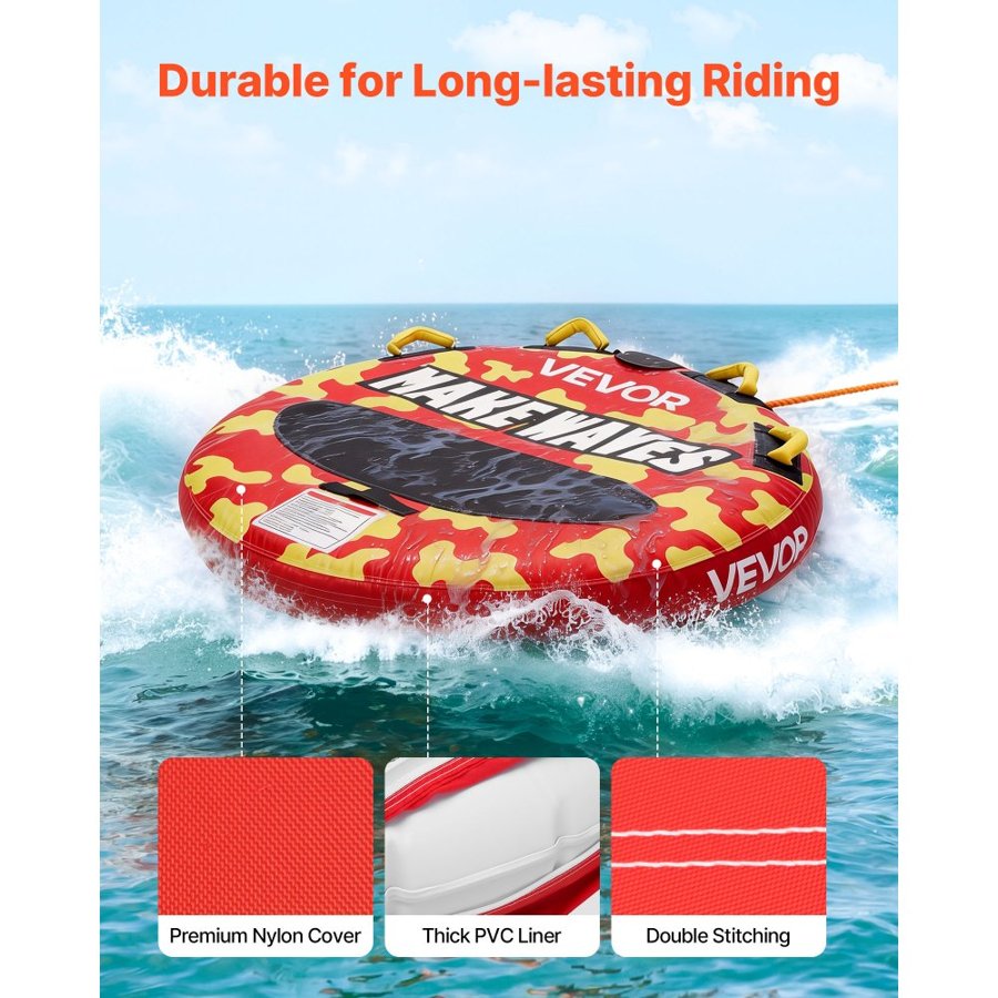 VEVOR 2 Person Towable Tubes for Boating – 340 LBS, Nylon