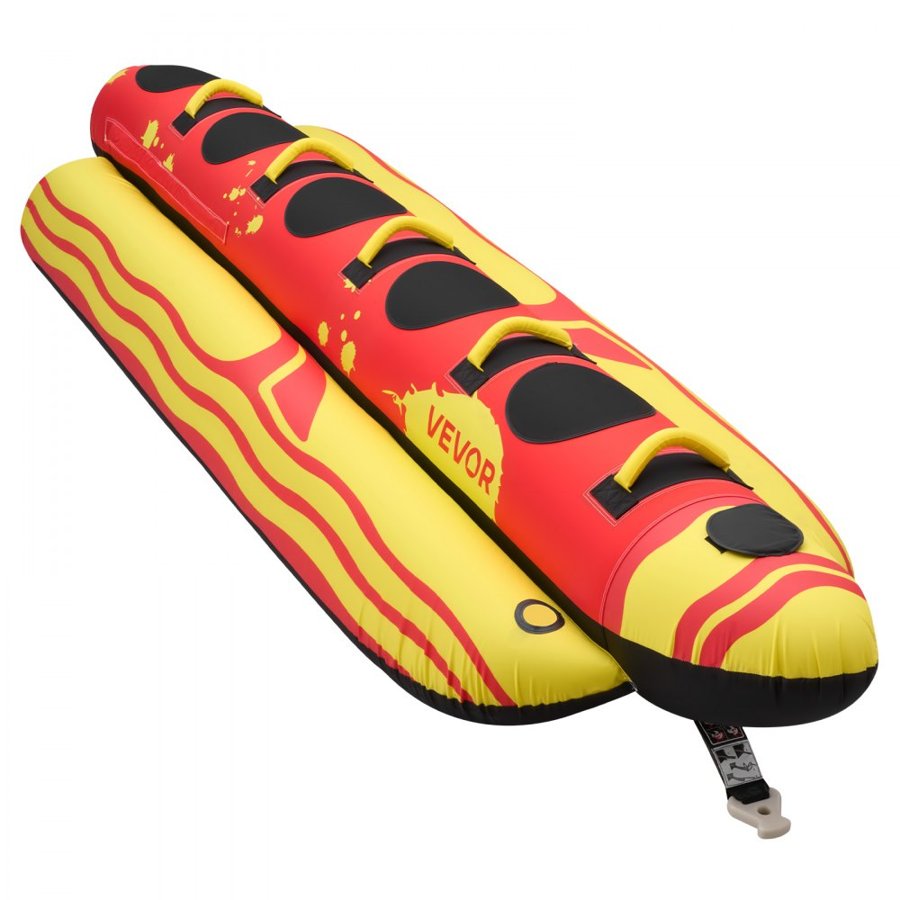 VEVOR Inflatable Towable Tube for Boating – 5 Riders, 850lbs