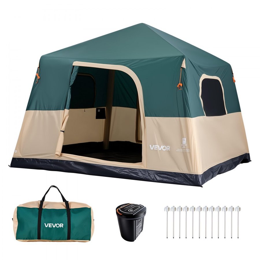 VEVOR 6 Person Cabin Tent – Inflatable, TPU Air Tubes
