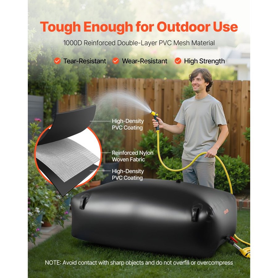 VEVOR Bladder Tanks for Water Storage – 142.7 Gallon PVC