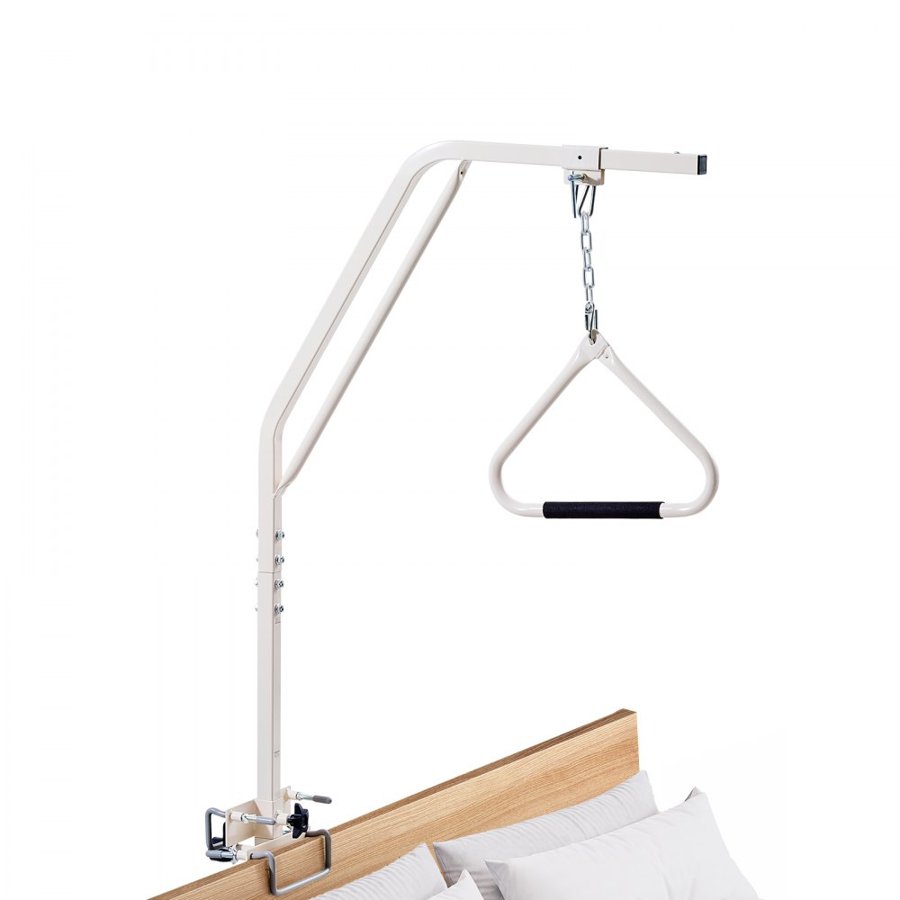 VEVOR Trapeze Bar for Bed Mobility, Medical Bed Trapeze with Clamps & Metal Chain, 250LBS Weight Capacity Pull Up Assist Bar for Elderly & Disabled, Ideal for Home Care, Hospitals, Nursing Homes