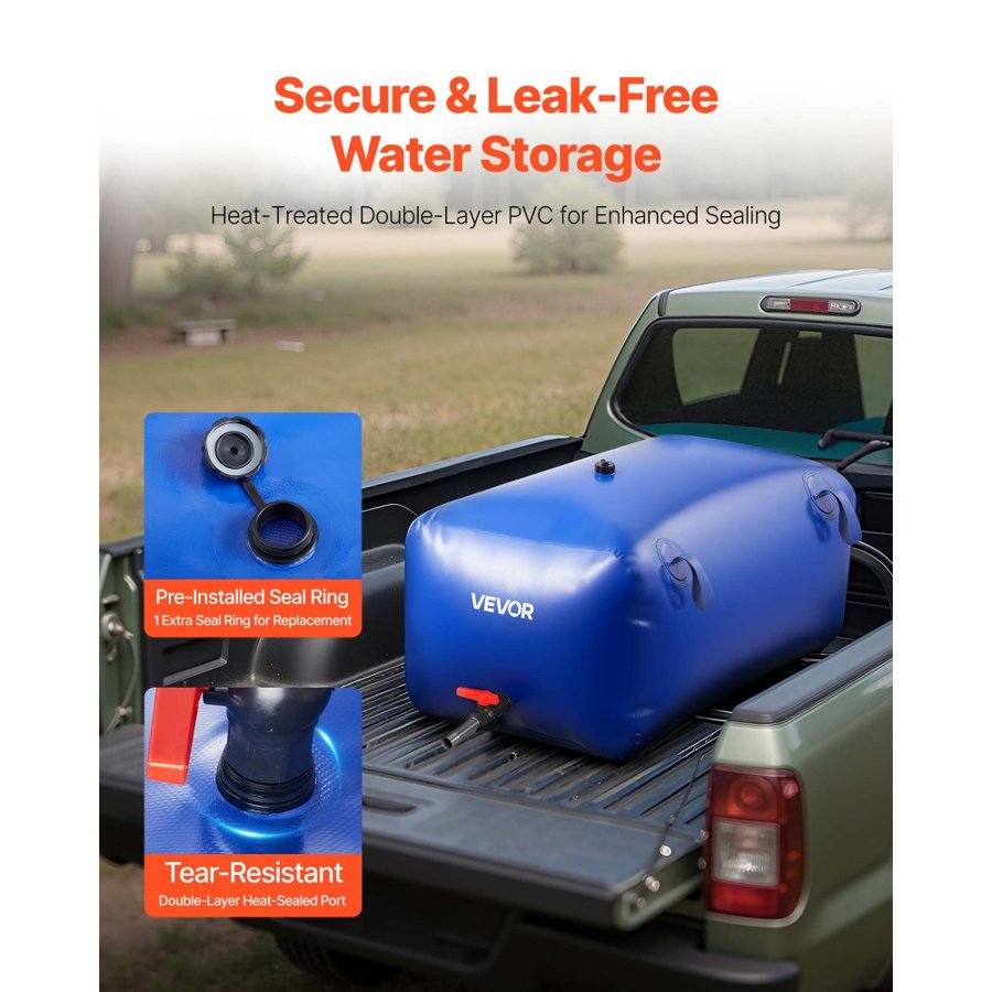 VEVOR Water Bladder for RV – 63.4 Gal, 1000D PVC, 5°F–167°F
