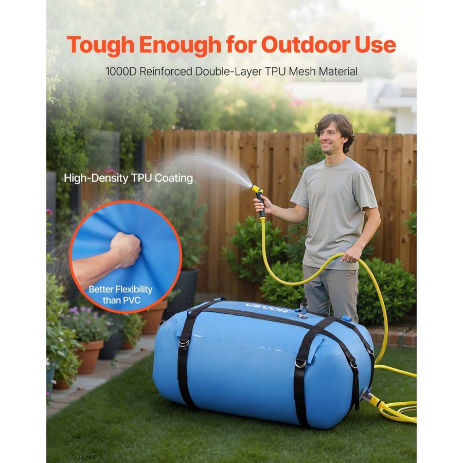 VEVOR Large Water Storage Bags – 35 Gallon, TPU Blade