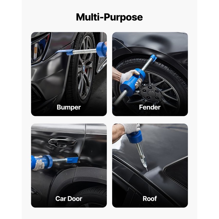 VEVOR Slide Hammer Dent Removal Kit – 13 Lbs, 14-In-1