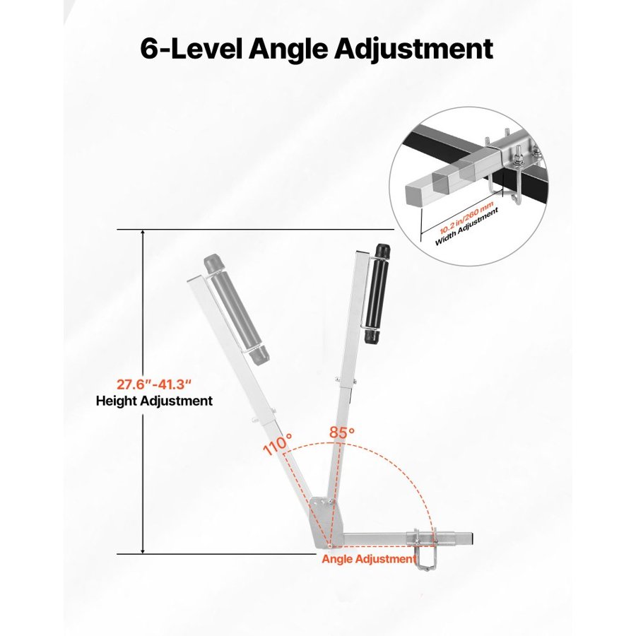 VEVOR Boat Trailer Guides, 700-1050 mm Height Adjustable Trailers Guide, 2PCS Thickened High-Duty Trailer Guide-Ons with Smooth Roller Guidance, for Over 16 in Larger Fishing Boats, Runabout Boats