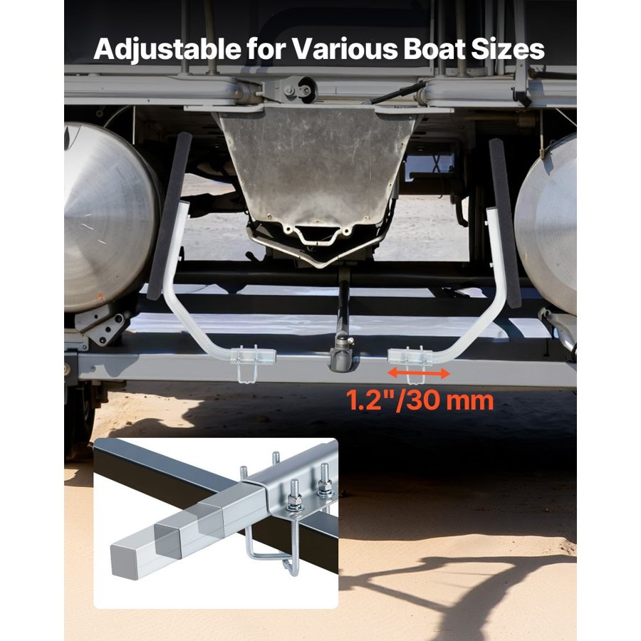VEVOR Adjustable Boat Trailer Guides – 30mm, Anti-Slip